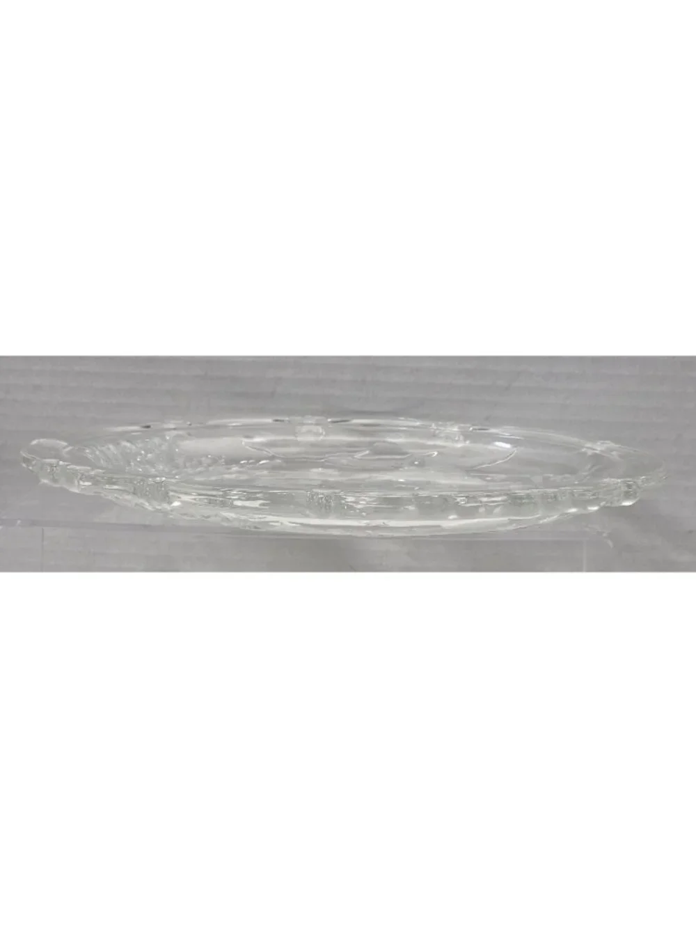 Vintage Frosted Glass Christmas Angel Serving Tray Platter Stars Tree 9